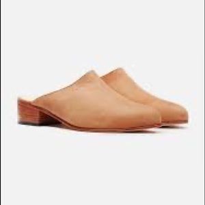Nisolo Suede Mariella Mules in Sand